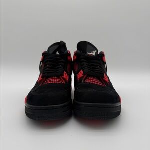 Jordan Men's Black and Red Athletic Sneakers